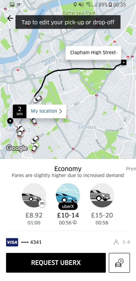 Travel Apps - Uber
