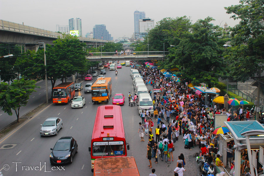 Mo Chit area in Bangkok is usually busy with visitors to the Chatuchak Weekend Market - it's important to stay vigilant