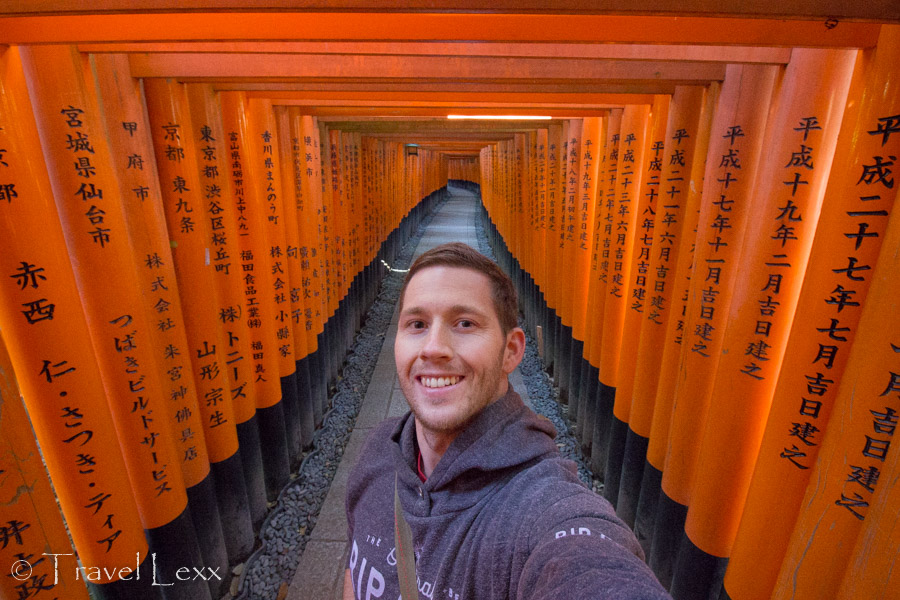 Feeling lonely is normal when travelling alone for the first time. Embrace it and you can experience moments like this at the Fushimi Inari shrine, Kyoto