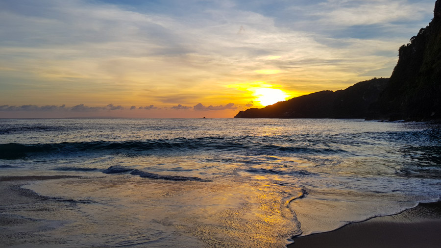 Sunset at Kelingking Beach, Nusa Penida
