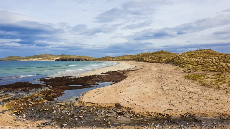 A panoramic view of Balnakeil Beach